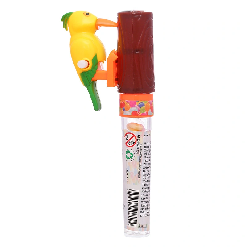 Kẹo đồ chơi chim gõ kiến Shantou Juqi hương dâu hộp 8g (từ 3 tuổi) 2