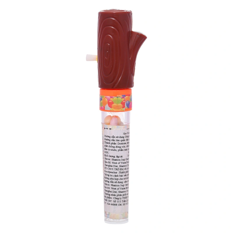 Kẹo đồ chơi chim gõ kiến Shantou Juqi hương dâu hộp 8g (từ 3 tuổi) 5