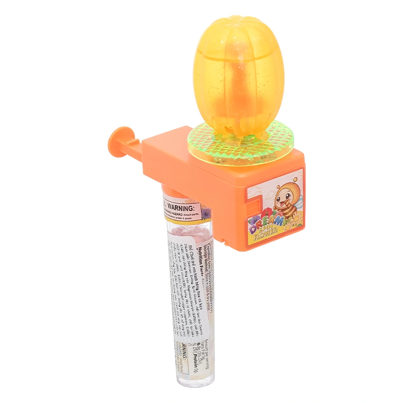 Kẹo đồ chơi bông hoa Shantou Juqi hương dâu hộp 8g (từ 3 tuổi) - Màu ngẫu nhiên 3