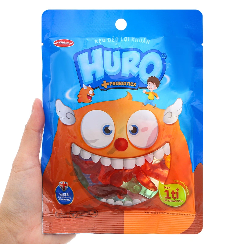 Kẹo dẻo lợi khuẩn Huro hương trái cây gói 105g (từ 3 tuổi) 3