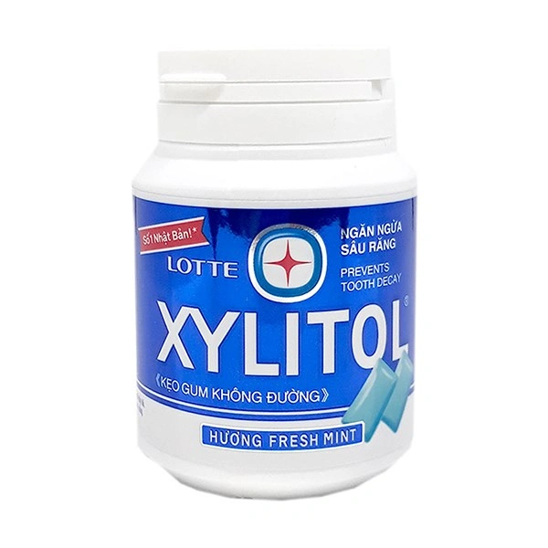 Kẹo singum Lotte Xylitol hương bạc hà, dâu hũ 58g (từ 4 tuổi) 5