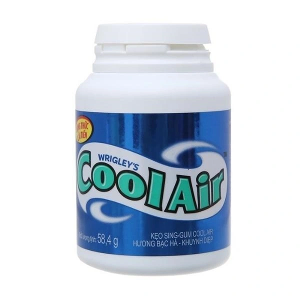 Kẹo singum Cool Air hương bạc hà và khuynh diệp hũ 58.4g (từ 3 tuổi) 1