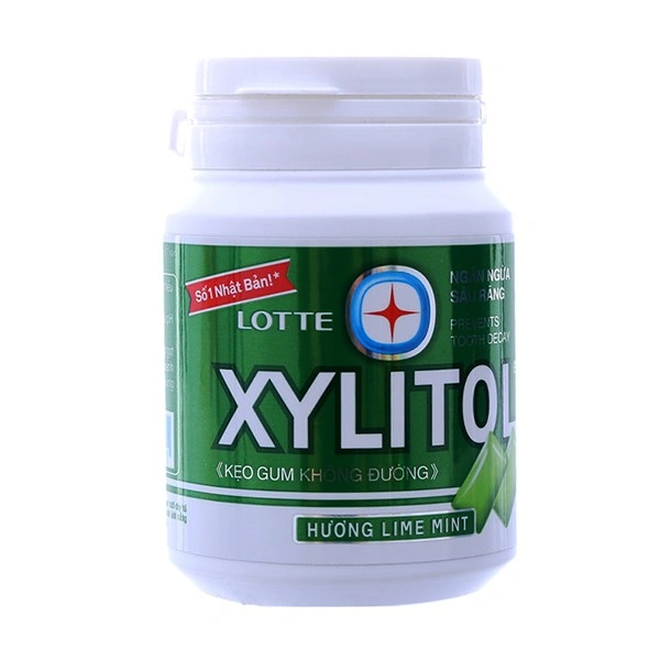 Kẹo singum Lotte Xylitol hương bạc hà, dâu hũ 58g (từ 4 tuổi) 3