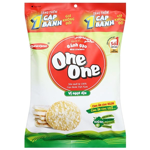 Bánh gạo One One vị bò nướng gói 150g (từ 8 tháng) 7