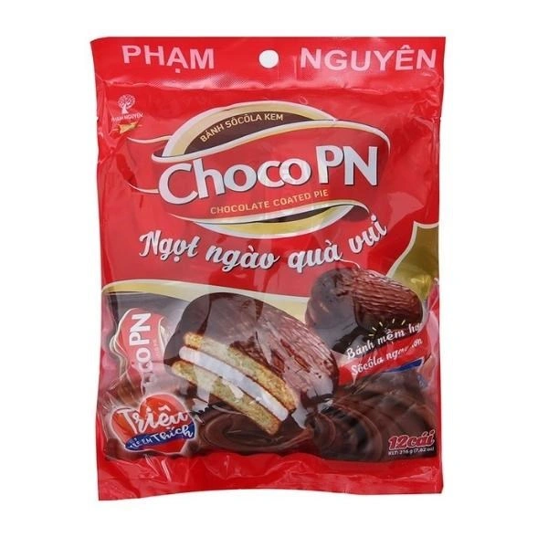 Bánh chocopie vị kem Choco PN gói 12 cái 216g (từ 1 tuổi) 1
