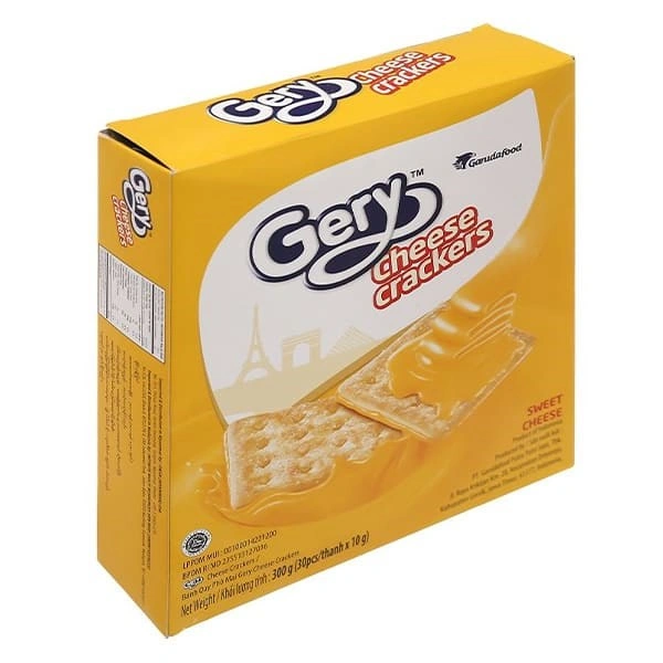 Bánh quy Gery Cheese Crackers vị phô mai hộp 300g (từ 3 tuổi) 1
