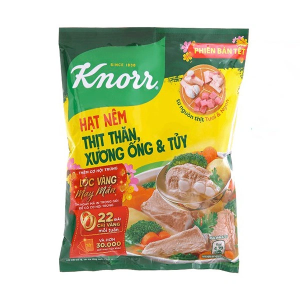 Hạt nêm Knorr thịt thăn, xương ống, tủy gói 400g 1