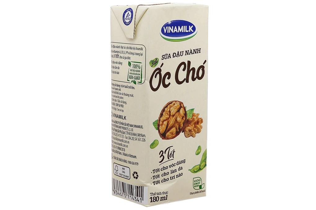 Sữa đậu nành hạt óc chó Vinamilk 180ml 1