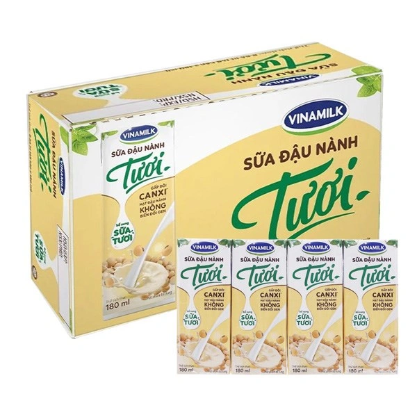 Lốc 4 hộp sữa đậu nành tươi Vinamilk 180 ml (từ 4 tuổi) 3