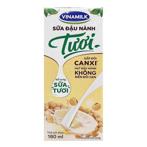 Sữa đậu nành tươi Vinamilk 180ml 1
