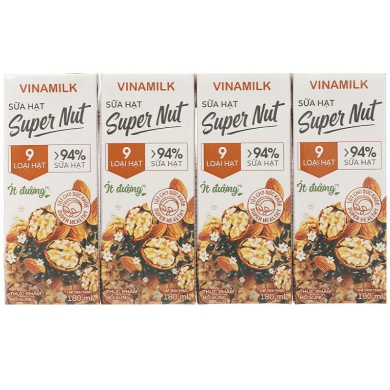 Lốc 4 hộp sữa hạt Vinamilk Super Nut 180 ml (từ 4 tuổi) 3