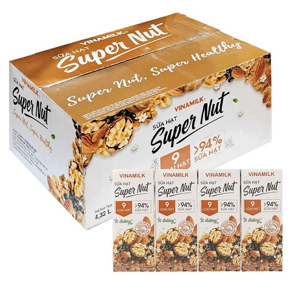 Lốc 4 hộp sữa hạt Vinamilk Super Nut 180 ml (từ 4 tuổi) 11