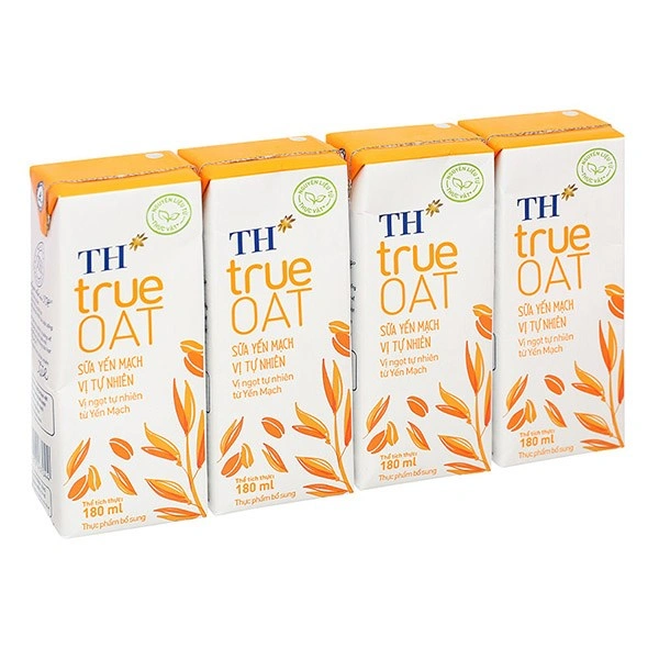 Lốc 4 hộp sữa yến mạch TH true Oat 180 ml (từ 2 tuổi) 1