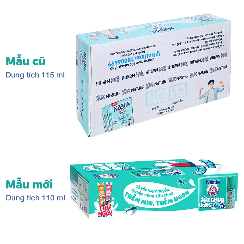 Thùng 48 hộp sữa chua uống tổ yến Nestlé Yogu 110 ml (từ 1 tuổi) 2