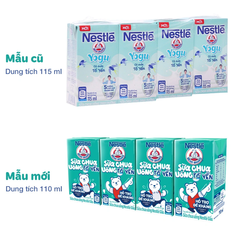 Thùng 48 hộp sữa chua uống tổ yến Nestlé Yogu 110 ml (từ 1 tuổi) 3