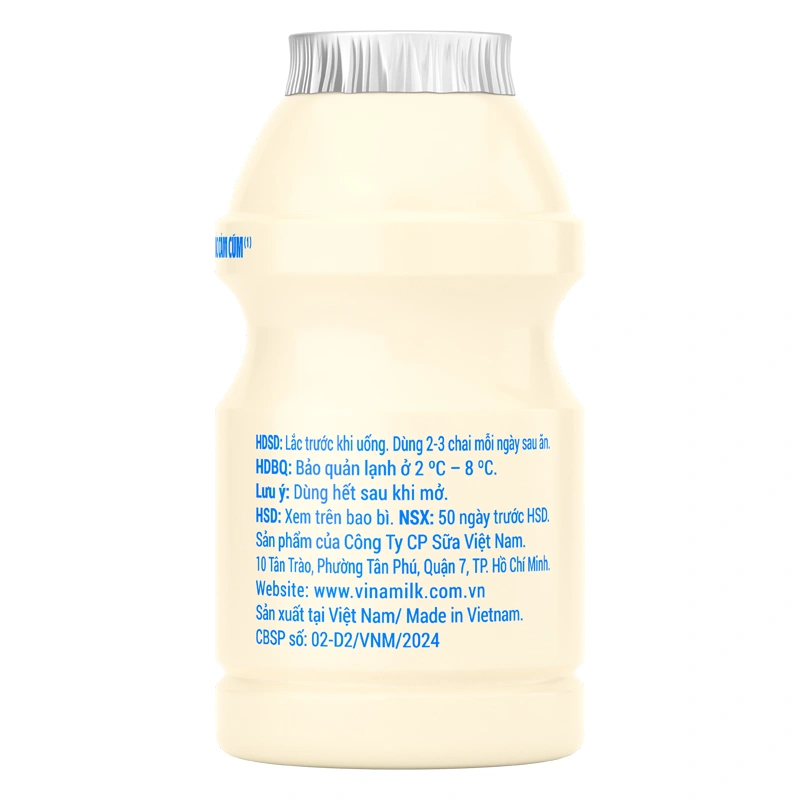 Lốc 5 chai sữa chua uống men sống ít đường Vinamilk Probi 65 ml (từ 1 tuổi) 5