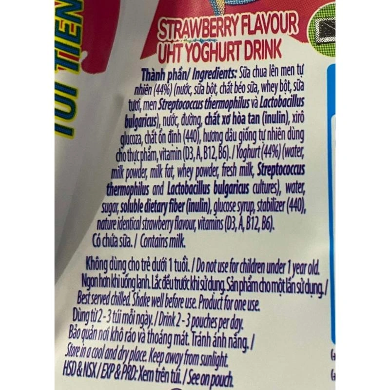 Thùng 24 túi sữa chua uống tiệt trùng Vinamilk SuSu vị dâu 110 ml (từ 1 tuổi) 9