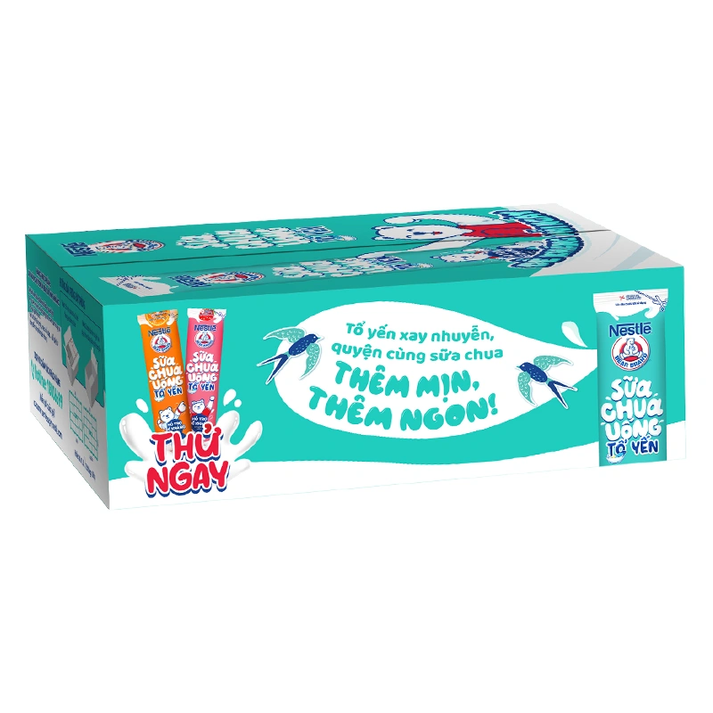 Thùng 28 gói sữa chua uống tổ yến Nestlé Yogu 75 ml (từ 1 tuổi) 4