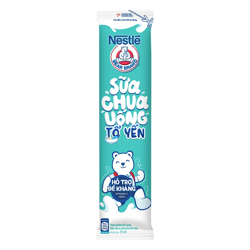 Thùng 28 gói sữa chua uống tổ yến Nestlé Yogu 75 ml (từ 1 tuổi) 7