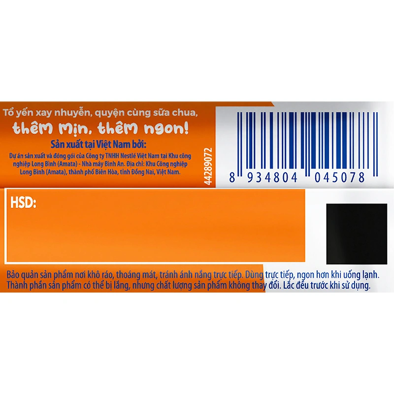 Sữa chua uống tổ yến Nestlé Yogu vị cam 75 ml (từ 1 tuổi) 5