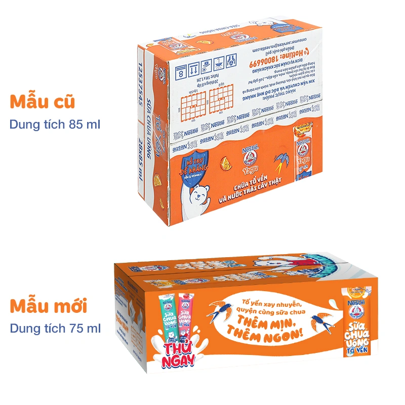 Sữa chua uống tổ yến Nestlé Yogu vị cam 75 ml (từ 1 tuổi) 7