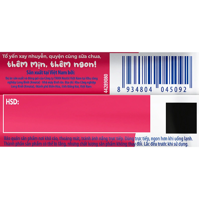 Thùng 28 gói sữa chua uống tổ yến Nestlé Yogu vị dâu 75 ml (từ 1 tuổi) 10