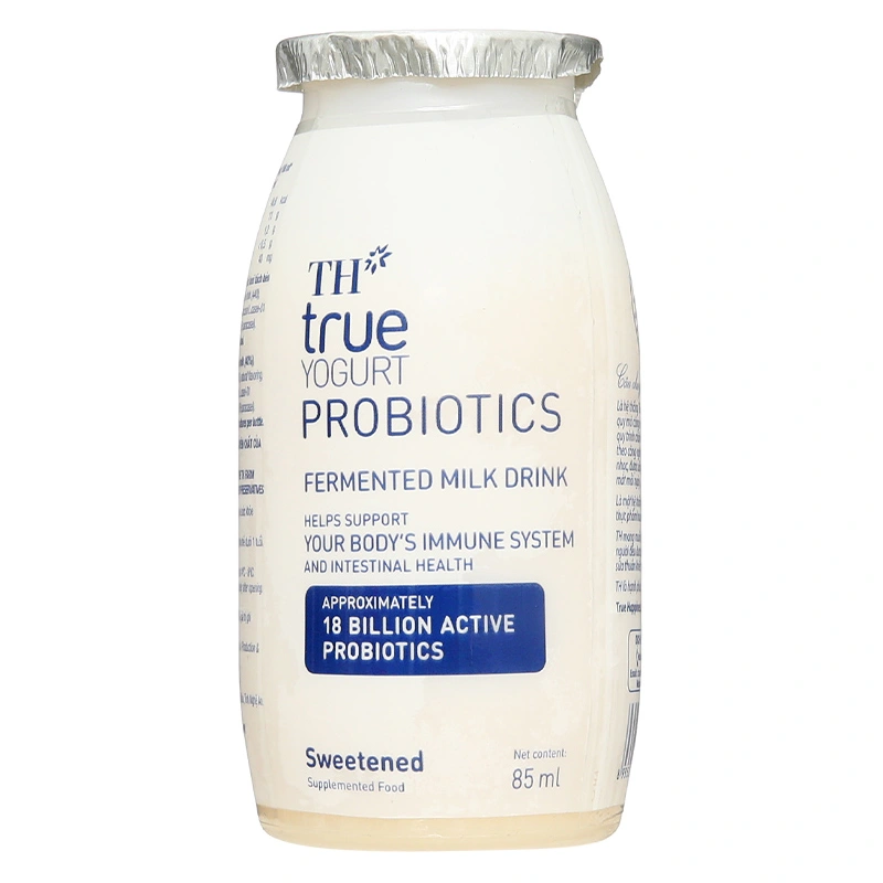 Lốc 4 chai sữa chua lên men có đường TH true YOGURT Probiotics 85 ml (từ 1 tuổi) 5