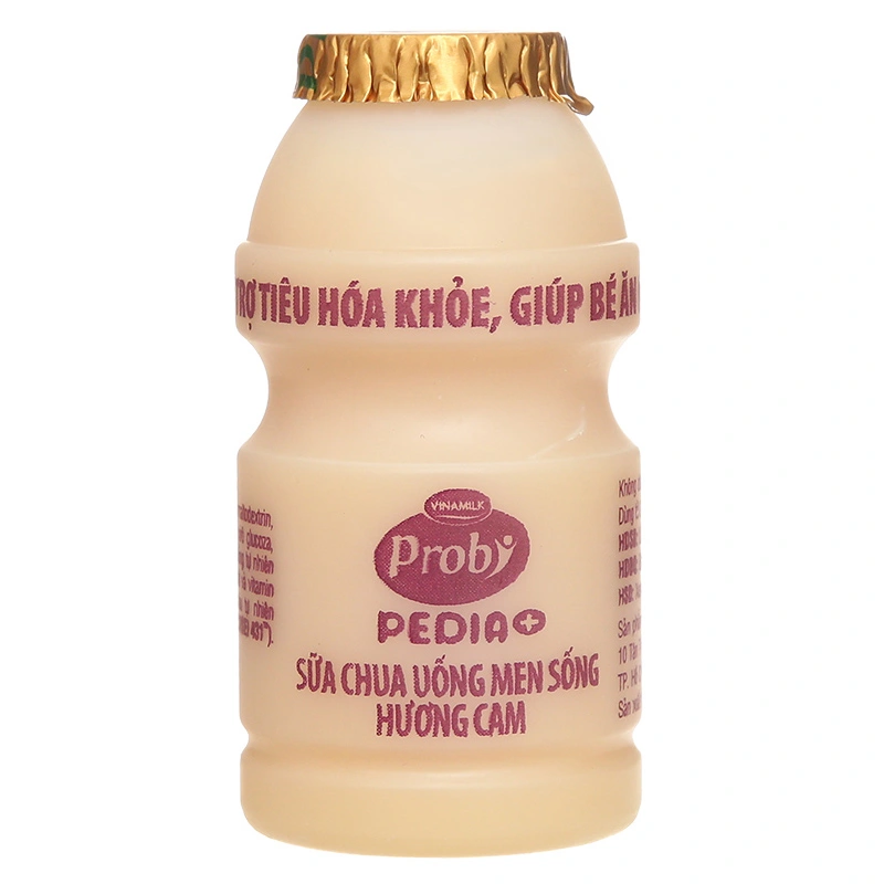 Lốc 5 chai sữa chua uống men sống Vinamilk Probi Pedia+ vị cam 65 ml (từ 1 tuổi) 4