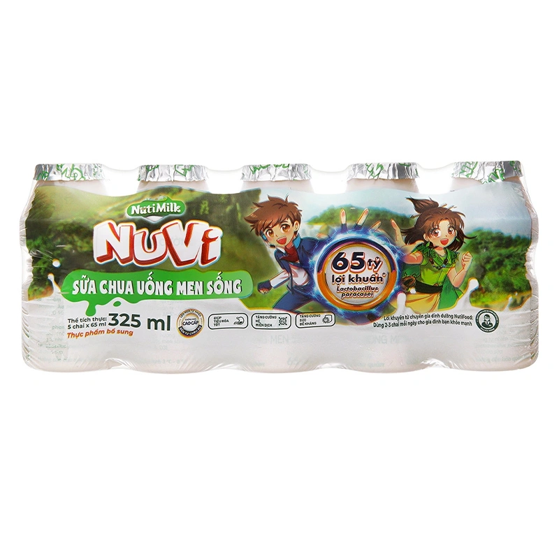 Lốc 5 chai sữa chua uống men sống Nutifood 65 ml (từ 1 tuổi) 2