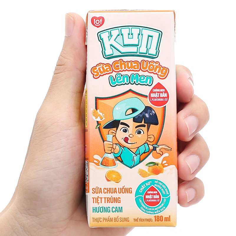 Thùng 48 hộp sữa chua uống LiF Kun vị cam 180 ml (từ 2 tuổi) - Giao bao bì ngẫu nhiên 27