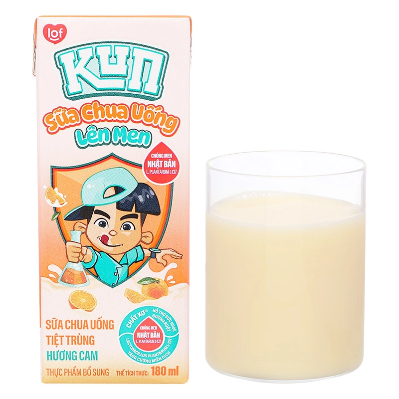 Thùng 48 hộp sữa chua uống LiF Kun vị cam 180 ml (từ 2 tuổi) - Giao bao bì ngẫu nhiên 28