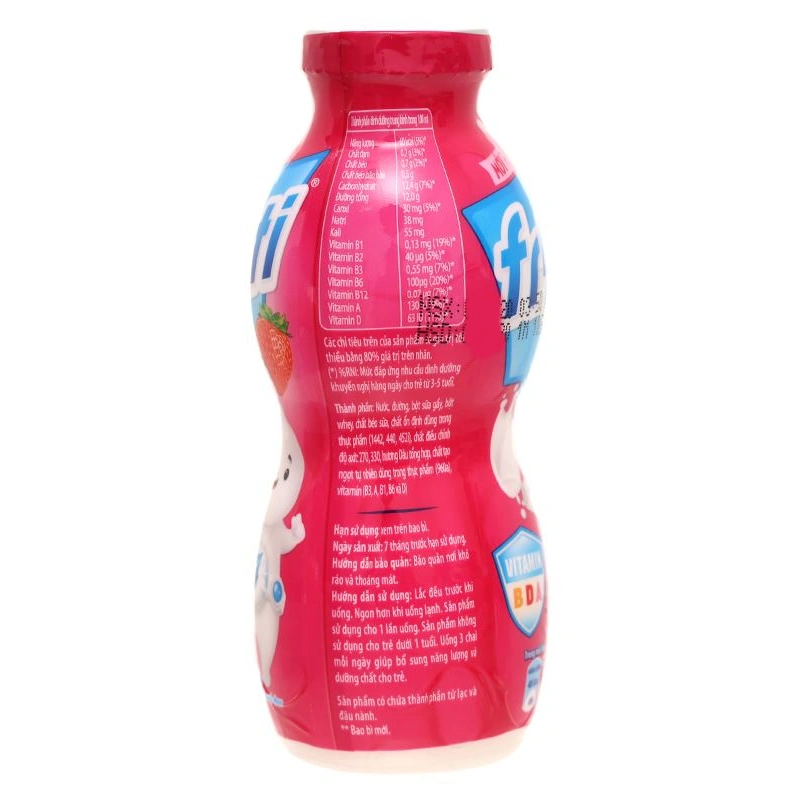 Thùng 48 chai sữa chua uống tiệt trùng Fristi vị dâu 80 ml (từ 1 tuổi) 9