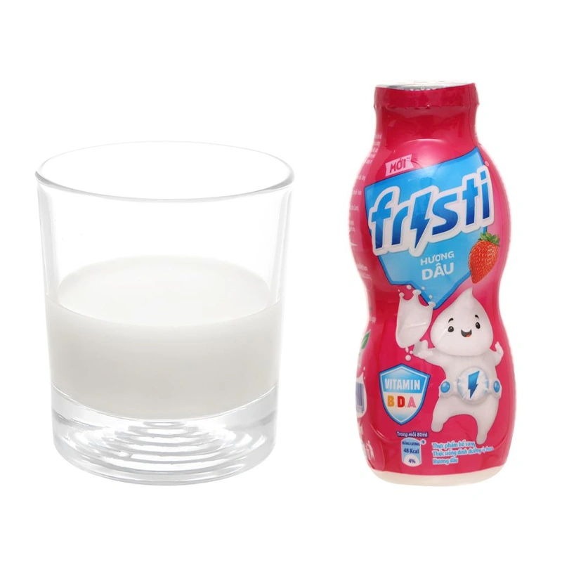Thùng 48 chai sữa chua uống tiệt trùng Fristi vị dâu 80 ml (từ 1 tuổi) 6