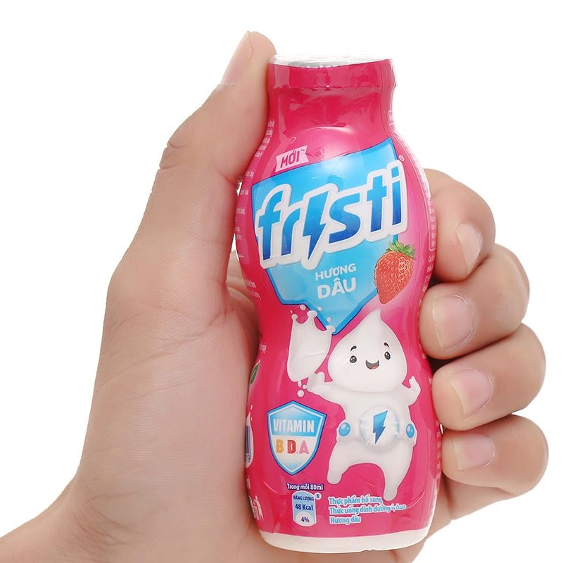 Thùng 48 chai sữa chua uống tiệt trùng Fristi vị dâu 80 ml (từ 1 tuổi) 5