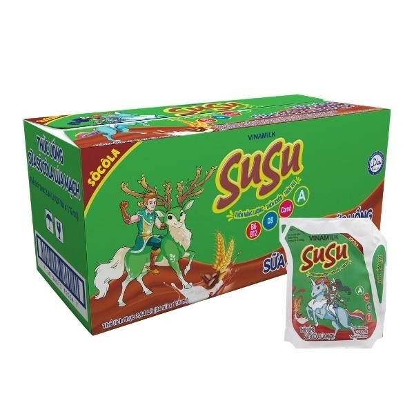 Thức uống lúa mạch socola Vinamilk SuSu 110 ml (từ 1 tuổi) 3