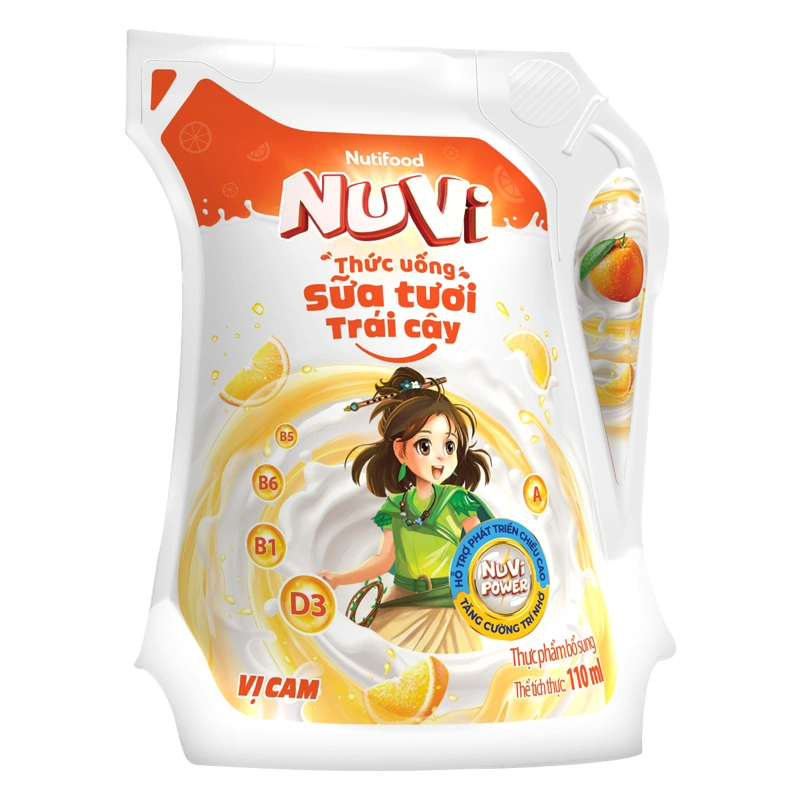 Sữa tươi trái cây Nutifood NuVi hương cam 110 ml (từ 2 tuổi) 3