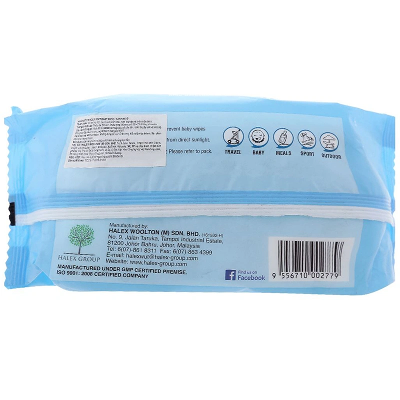 Khăn ướt Tender Soft Baby Wipes hương thơm nhẹ gói 30 miếng 13