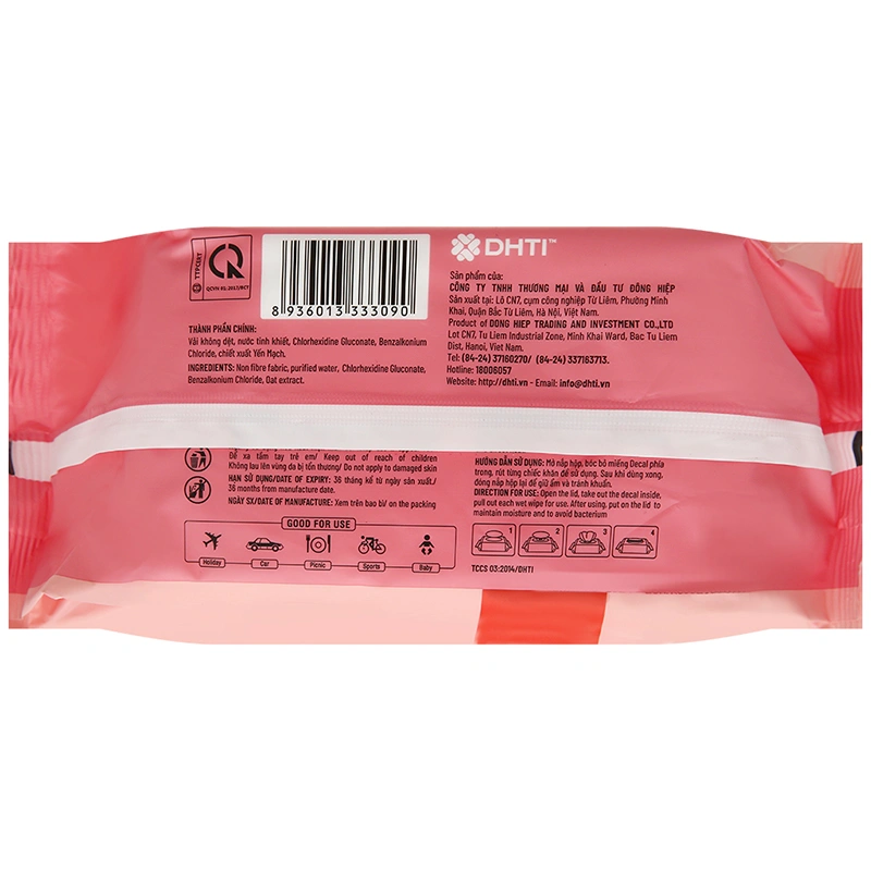 Khăn ướt Kin Kin không mùi gói 100 miếng - Màu ngẫu nhiên 3