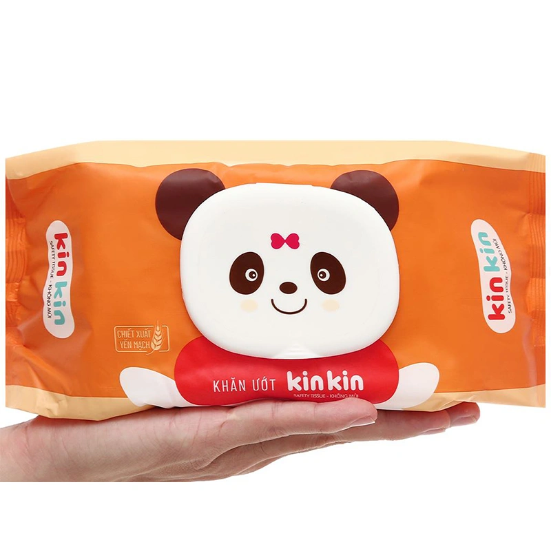 Khăn ướt Kin Kin không mùi gói 100 miếng - Màu ngẫu nhiên 7