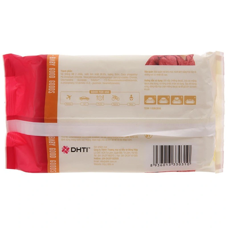 Combo 2 khăn ướt Mamamy chống hăm và rôm sảy hương thơm mát gói 100 miếng 3