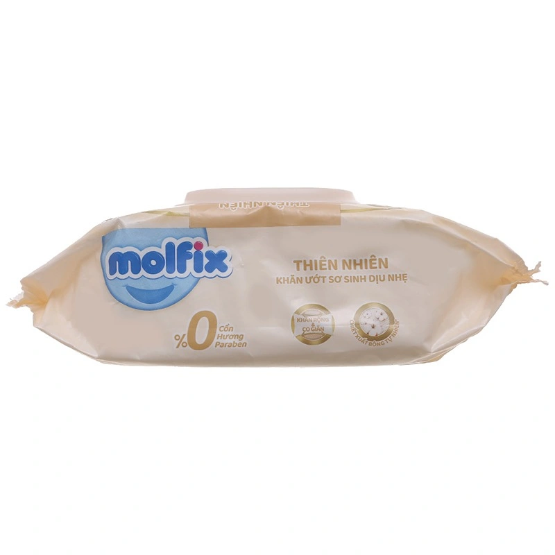 Combo 2 khăn ướt Molfix sơ sinh dịu nhẹ không mùi gói 100 miếng 2