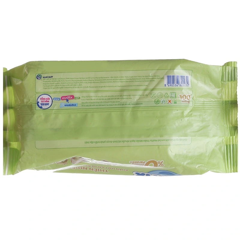 Thùng 12 khăn ướt Molfix sạch khuẩn vệ sinh không mùi gói 100 miếng 17