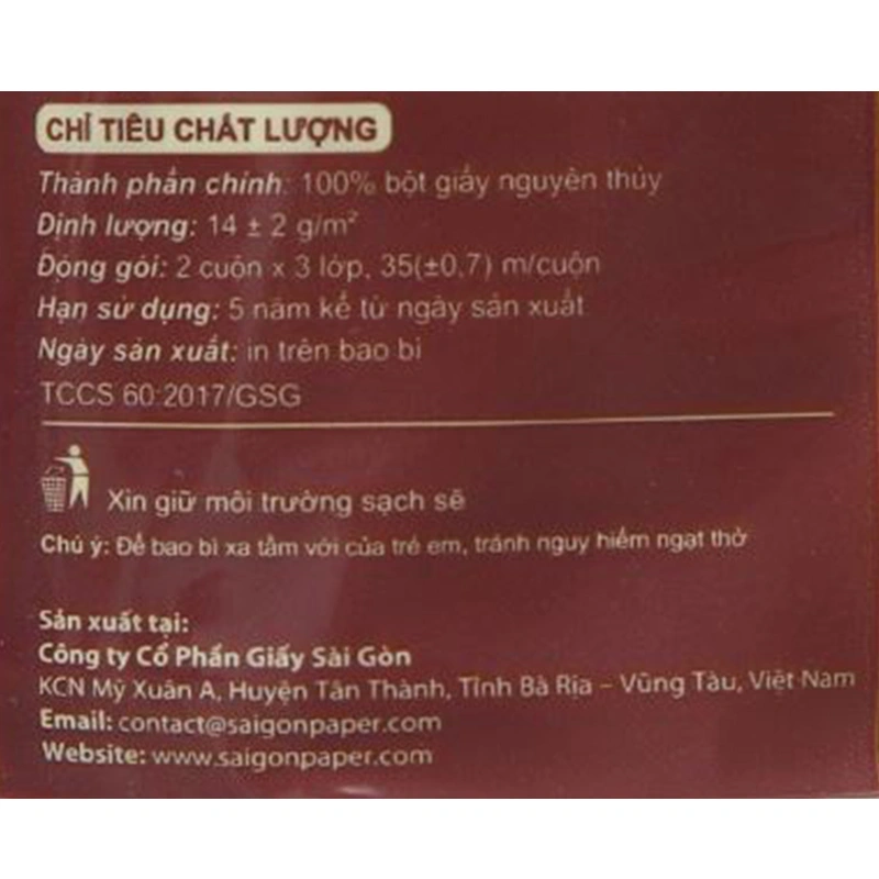 Lốc 10 cuộn giấy vệ sinh Bless You L'amour 3 lớp 5