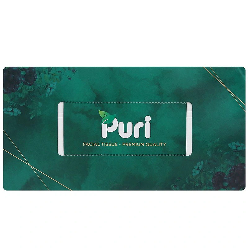Hộp 150 tờ khăn giấy lau mặt Puri không mùi 3 lớp 2