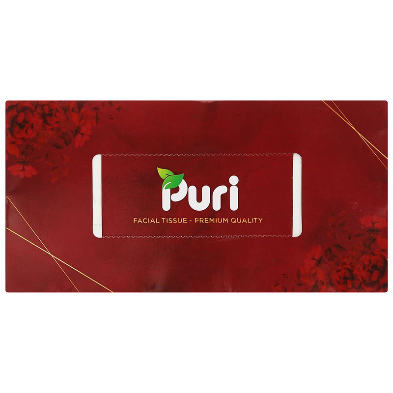 Hộp 150 tờ khăn giấy lau mặt Puri không mùi 3 lớp 6