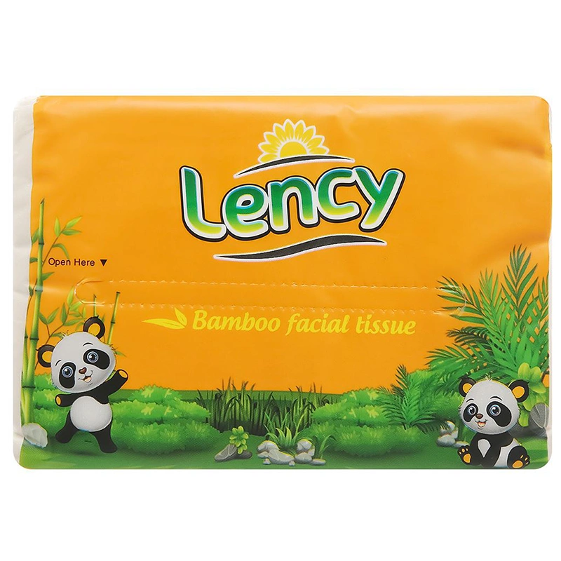 Gói 160 tờ khăn giấy lau mặt Lency không mùi 3 lớp 7