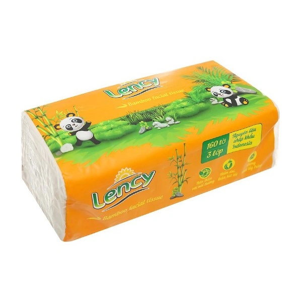 Gói 160 tờ khăn giấy lau mặt Lency không mùi 3 lớp 1