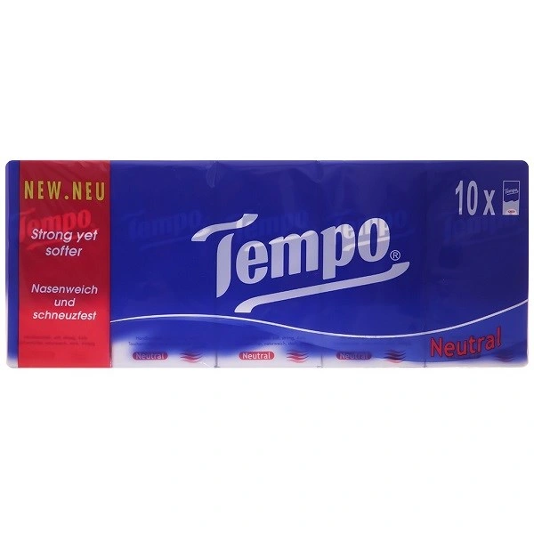 Lốc 10 gói khăn giấy bỏ túi Tempo hương bạc hà 4 lớp 3