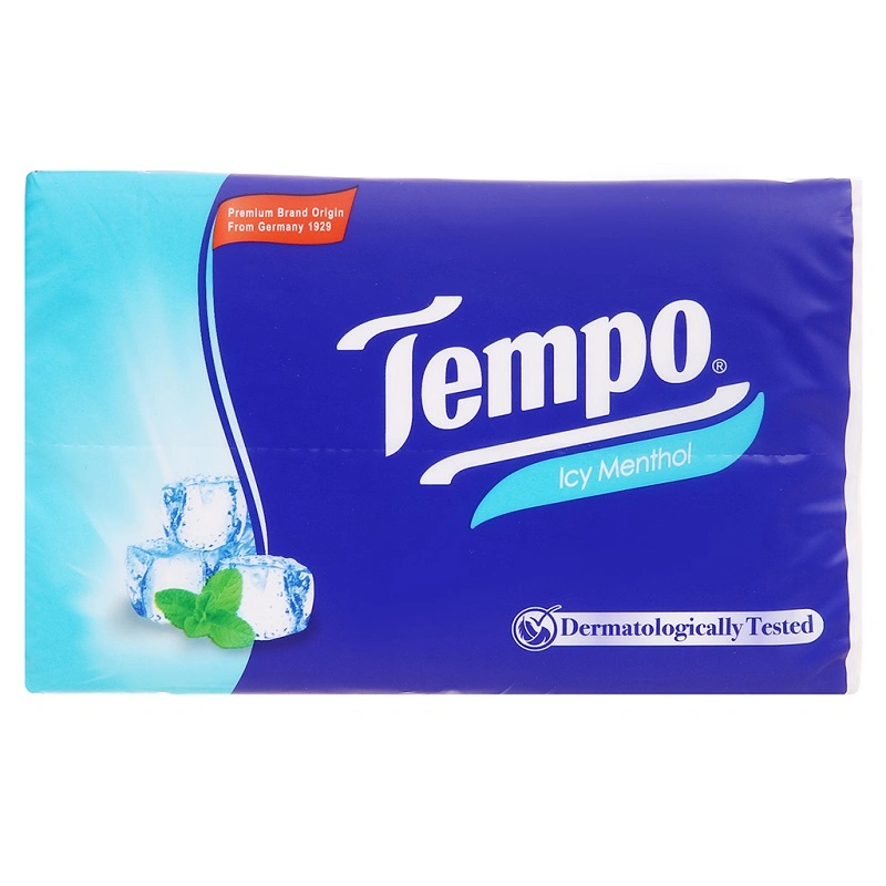 Gói 90 tờ khăn giấy rút Tempo hương bạc hà 4 lớp 2