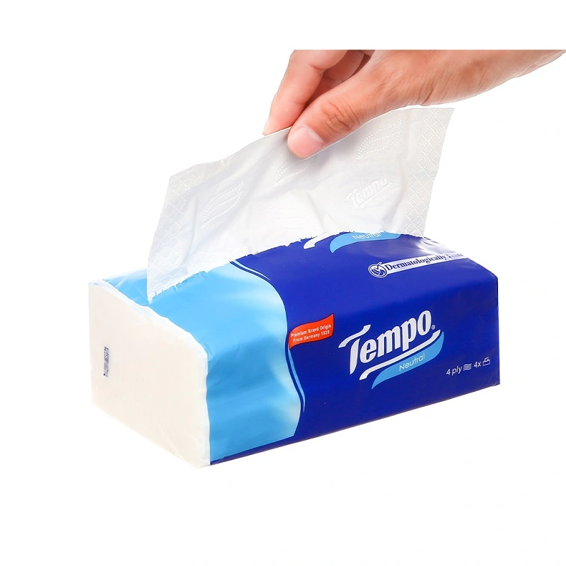 Gói 90 tờ khăn giấy rút Tempo không mùi 4 lớp 4